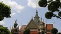 Wat Arun Temple And Giants Guarding Royalty Free Stock Photo