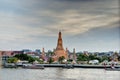 Wat Arun Temple on a river at night,Bangkok,Thailand Royalty Free Stock Photo