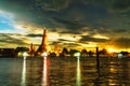 Wat Arun temple at sunset, Bangkok