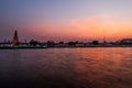 Wat Arun temple, sunset - Bangkok Royalty Free Stock Photo