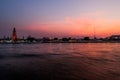 Wat Arun temple, sunset - Bangkok Royalty Free Stock Photo