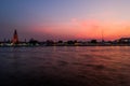 Wat Arun temple, sunset - Bangkok Royalty Free Stock Photo