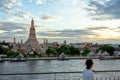 Wat Arun, Thailand - July 29, 2019: Wat arun temple bangkok city or called Wat ancient temple. Each year, thousands of tourists.