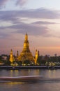 Wat Arun at twilight, Bangkok, Thailand Royalty Free Stock Photo