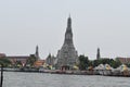 Wat Arun view on boat to Wat Pho, Wat Arrun is on of famous temple in Bangkok