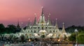 Wat asokaram Temple in Samut Prakan, Thailand