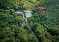 Wat Ban Tham temple and cave in Kanchanaburi, Thailand