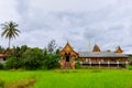 Wat Ban Thap,A beautiful old temple in the middle of the valley in Mae Chaem District, Chiang Mai Province. Thailand