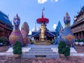 Wat Banden blue temple in Mae Taeng District, Chiang Mai, Thailand