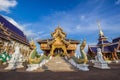 Inthakhin Subdistrict,Mae Taeng District,Chiang Mai Province,Northern Thailand on November 20,2017:Beautiful arts and architecture