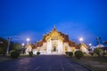 Wat benchamabophit evening, temple in Thailand