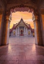 Wat Benchamabophit, Marble Temple, Bangkok, Thailand Royalty Free Stock Photo