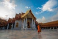 The Wat Benchamabophit or Marble temple is one of Bangkok