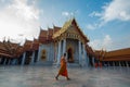 The Wat Benchamabophit or Marble temple is one of Bangkok