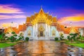 Wat Benchamabophit Temple Landmark Travel Place of Bangkok, Thailand