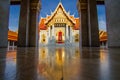 Wat Benjamabopit marble temple Royalty Free Stock Photo