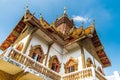 Wat Buppharam temple in Chiang Mai, Thailand. Ancient construction of public property