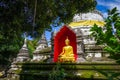 Wat Buppharam temple pagoda, Chiang Mai, Thailand