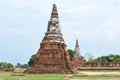 Wat Chai Wattanaram, Ancient Temple in Ayutthaya, Thailand Royalty Free Stock Photo