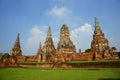 Wat Chai Wattanaram, Ayutthaya, Thailand. Royalty Free Stock Photo