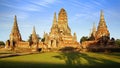 Wat Chai Watthanaram temple. Ayutthaya Royalty Free Stock Photo