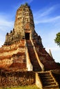 Wat Chai Watthanaram temple. Ayutthaya Royalty Free Stock Photo