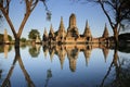 Wat chaiwattanaram the flooded