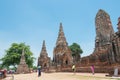 WAT CHAIWATTHANARAM in Ayutthaya, Thailand. It is part of the World Heritage Site - Historic Royalty Free Stock Photo