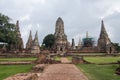 Wat Chaiwatthanaram is a Buddhist temple in the city of Ayutthaya Historical Park, is a landmark of Thailand Royalty Free Stock Photo