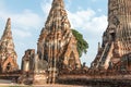 Wat Chaiwatthanaram Buddhist temple in the city of Ayutthaya Historical Park, Thailand, and a UNESCO World Heritage Site. Royalty Free Stock Photo