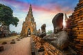 Wat Chaiwatthanaram temple in Ayuthay, Thailand Royalty Free Stock Photo