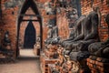 Wat Chaiwatthanaram temple in Ayuthaya Historical Park,Thailand Royalty Free Stock Photo