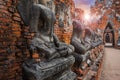 Wat Chaiwatthanaram temple in Ayuthaya Historical Park, Thailand Royalty Free Stock Photo