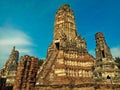 Wat Chaiwatthanaram temple in Ayuthaya Historical Park, a UNESCO world heritage site in Thailand Royalty Free Stock Photo