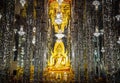 Wat Chantaram and Wat Tha Sung temple, Crystal Sanctuary 100 m long, in Uthai Thani, Thailand