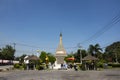 Wat Chedi Hoi or stupa gigantic fossilised oyster shells aged millions of years temple for thai people and foreign travelers