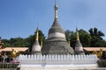 Wat Chedi Hoi or stupa gigantic fossilised oyster shells aged millions of years temple for thai people and foreign travelers