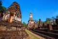 Wat Chedi Jet Thaew at Si Satchanalai Historical Park, Sukhothai, Thailand Royalty Free Stock Photo