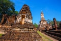 Wat Chedi Jet Thaew at Si Satchanalai Historical Park, Sukhothai, Thailand Royalty Free Stock Photo