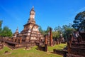 Wat Chedi Jet Thaew at Si Satchanalai Historical Park, Sukhothai, Thailand Royalty Free Stock Photo