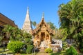 Wat Chedi Liam Ku Kham or Temple of the Squared Pagoda in ancient city of Wiang Kum Kam, Chiang Mai, Thailand Royalty Free Stock Photo