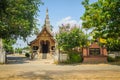 Wat Chedi Liam (Temple of the Squared Pagoda), the only ancient Royalty Free Stock Photo