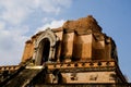 Wat Chedi Luang, a Buddhist temple in the historic centre of Chiang Mai, Thailand Royalty Free Stock Photo