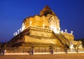 Wat chedi luang temple at chiang mai thailand Royalty Free Stock Photo