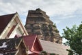 Wat chedi luang temple at chiang mai Thailand Royalty Free Stock Photo