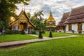 Wat Chiang Man at sunset, Thailand Royalty Free Stock Photo