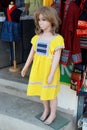 Wat Doi Kum, Muang, Changmai, Thailand Fab 20, 2019 Women clothing store. Mannequin dressed in Thai Northern girl native cloth