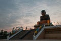 Wat Huay Mongkol during sunset in Thailand