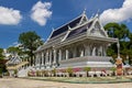 Wat Kaew Korawaram in Krabi Town. White temple.