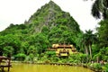 Wat Khao Wong is a temple in a valley. It has a beautiful two-storey Thai-style convocation hall.Uthai thani , Thailand